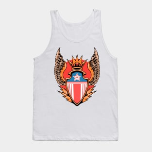 king shield tattoo Tank Top